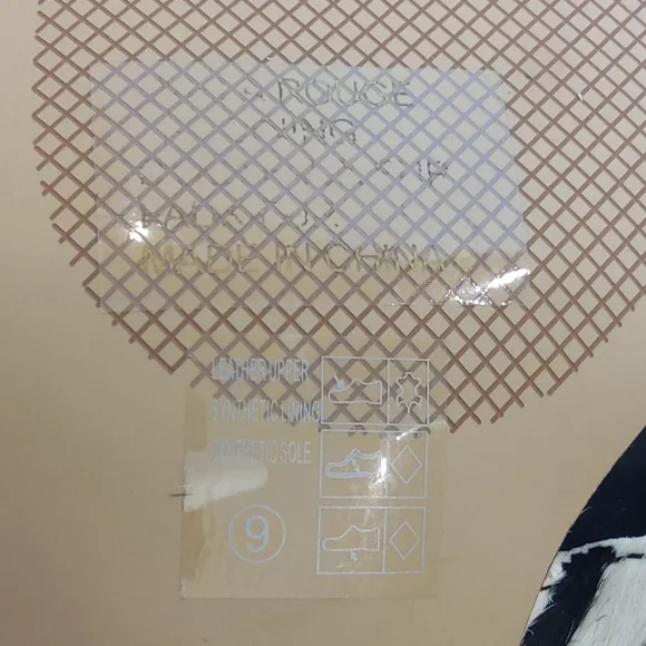 Villa Rouge zibra print calf fur white black square toe sandals - Picture 11 of 12